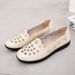 Summer Middle-aged And Elderly Hollow Breathable Leather Women Comfortable Soft Sole Clogs Non-slip Shoes For Mothers_vogvips.com