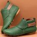 Plus Size Short Autumn Winter New 2020 Thick Sole Slip-On Women's Casual Martin Boots_vogvips.com