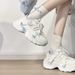 2026 New Girls' Dad Shoes With Butterfly Decoration, Mesh Soft Sole, Non-Slip, Breathable Children's Sneakers_vogvips.com