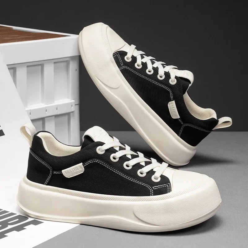Leather Men White Sneakers Breathable Skateboarding Shoes Mens Outdoor Walking Running Shoes Couple Casual_vogvips.com