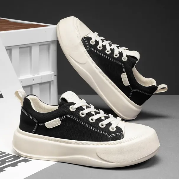 Leather Men White Sneakers Breathable Skateboarding Shoes Mens Outdoor Walking Running Shoes Couple Casual_vogvips.com