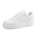 Women's Shoes Spring Women's Shoes New Breathable White Shoes Student Trendy All Match Thick Soled Sports Casual Shoes_vogvips.com