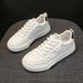 ShoeVault Woodpecker Brand Women's White Sneakers 2025 Spring Versatile Fashion Thick Soft Sole Lightweight Casual Sports Shoes_vogvips.com