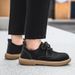 Euro Step New Men's Casual British Style Big Toe Soft Sole Low Top Fashion Versatile Martin Boots Leather Shoes For Men_vogvips.com