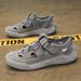 2025 Autumn New Trendy Closed-Toe Sandals Breathable Mesh British Style Casual Beach Men's Shoes_vogvips.com