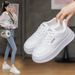 Little White Shoes Children Girls Students Leisure Sports Versatile Board Shoes Street Shooting_vogvips.com