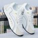 Men's Luxury Streetwear Sneakers - Chunky Gold Accent Trainers, Breathable Mesh Casual Shoes With Thick Sole For Summer Fashion_vogvips.com