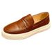 Business Men's Casual Spring Summer New Styles, Fashionable Small Leather Shoes, And Lazy Board Shoes_vogvips.com