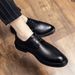 Euro Step Brogue Leather Summer New Formal Business Height-Increasing Breathable Wedding Groom Derby Men's Shoes_vogvips.com