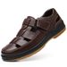 Men's Business 2025 Summer New Closed-Toe Casual Middle-Aged Dad Shoes Genuine Leather Large Size Beach Sandals_vogvips.com