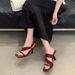 Chuyuji Women's High-Heeled Sandals With Thin Heel Square Toe, Versatile 2026 New Summer Korean Style Elegant And_vogvips.com