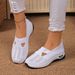 2025 Spring Summer Cross-Border Plus Size Casual Comfortable Women's Slip-On Mesh Shoes For Ladies And Moms_vogvips.com