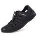 Summer Two Layer Leather Sandals Beach Outdoor Leather Sandals Hole Shoes Soft Bottom Breathable Casual Shoes Wading Shoes_vogvips.com