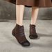 First Layer Cowhide Women's Retro Single Shoes British Style Summer Autumn New Thin Versatile Wear-resistant Closed Toe_vogvips.com
