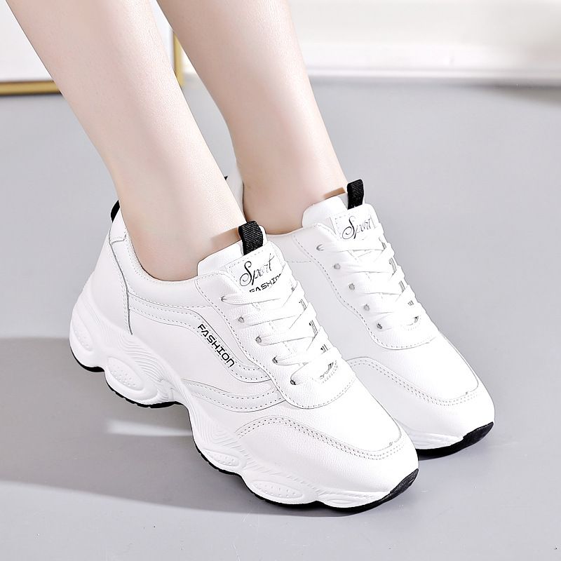 2025 Spring Autumn White Sneakers Female Students, Fashionable Ins Casual Sports Women's Shoes, Running Shoes For Women_vogvips.com