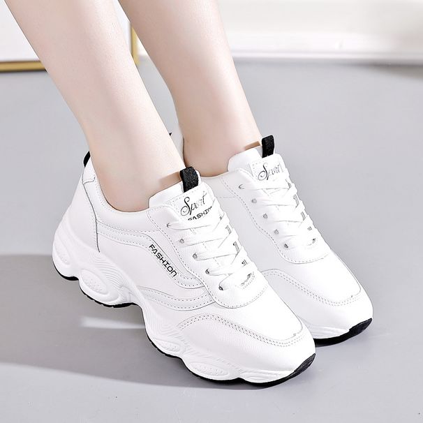 2025 Spring Autumn White Sneakers Female Students, Fashionable Ins Casual Sports Women's Shoes, Running Shoes For Women_vogvips.com