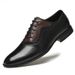Euro Step Spring And Autumn Brogue British Style Pointed Business Formal Genuine Leather Oxford Single Wedding Men's Shoes_vogvips.com