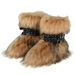 Fox And Raccoon For Women Winter Fur Subculture Y2K Hot Girl Mid-Calf Snow Boots_vogvips.com