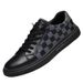 Men's Shoes Board Shoes Little White Shoes Low-top Cowhide Surface Printed Flat-bottomed Sports And Leisure Shoes_vogvips.com