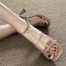 Ready Stock Dropshipping! Nude Open-toe Strap Sandals For Women, Summer Square-toed Stiletto High Heels_vogvips.com