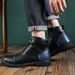 Men's Shoes Retro Leather Boots Wind Martin Boots Men's Trendy High-top Shoes Men_vogvips.com