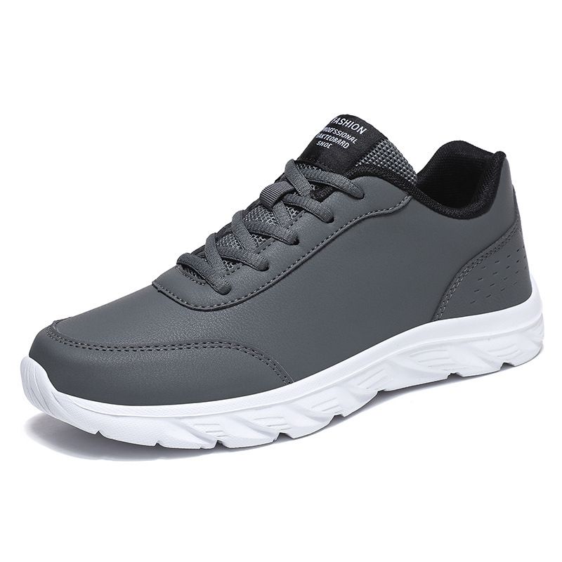 Spring Autumn Black Casual Men's Outdoor Sports Anti Slip Wear Resistant Waterproof And Breathable Running Student_vogvips.com
