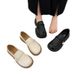 French Le Fu Women's 2025 New Summer Spring Single Thick Soled Explosive Evening Beans With Skirts Small Leather Shoes_vogvips.com