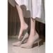 European And American Thick-Soled Waterproof Platform Patent Leather Pointed Toe Party Shoes For Women 2023 Autumn New_vogvips.com
