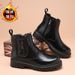 Men's Martin Thick Sole Autumn New Mid-Top Soft Leather Short Fashion Trend Motorcycle Height Increasing Boots_vogvips.com