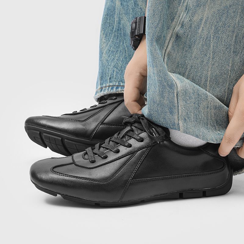 Trendy Minimalist Barefoot Running Lightweight Commuter Hiking Retro German Training Shoes, Flat Casual Shoes For Men_vogvips.com