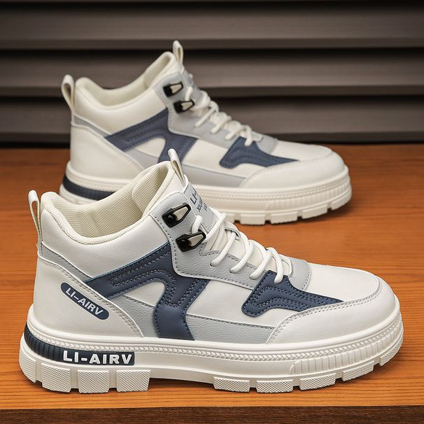 European Warm Series Men's Martin 2025 New Autumn High-top Casual Winter Youth White Shoes Mid-top Height-increasing Work Boots_vogvips.com
