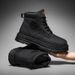 European Warm Series Hidden Heel Martin Boots For Women And Men, Unisex Yellow Thick Sole Ankle Motorcycle Work Chunky Boots, Men's Shoes_vogvips.com