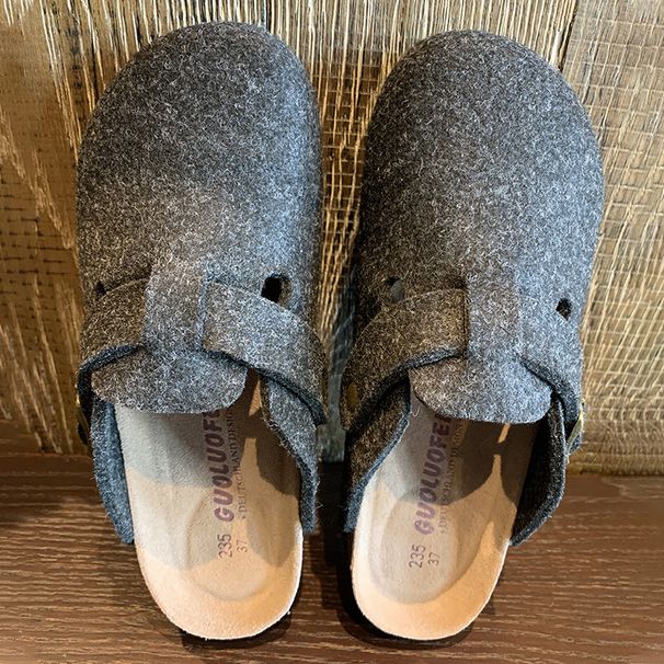 Wool Felt Clog Shoes – Slip-On Comfortable Mules With Cork Sole For Women & Men (Anti-Slip, Breathable, Unisex Sizes 35-45)_vogvips.com