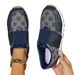 Women's Shoes Sports Casual Shoes Autumn Large Size Round Toe Color Matching Flat Shoes_vogvips.com