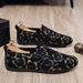 Fashion Personalized Printed Loafers Men's Low-top Foot-fitting Lazy Shoes Men's Doudou Shoes_vogvips.com