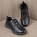 Summer New Genuine Top Layer Hollow Breathable Men's Sports Casual Leather Shoes Sneakers_vogvips.com
