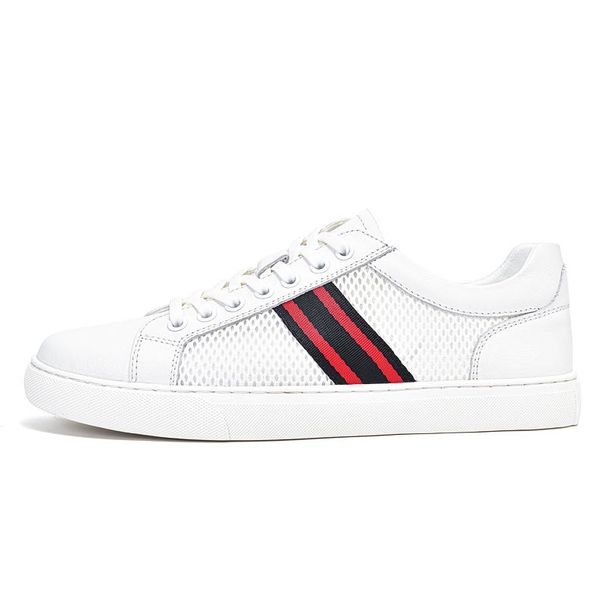 Cloth Net Small White Board Shoes Men's Casual Single Shoes Soft Surface Lace-up Large Hole Breathable Large Size Men's Shoes_vogvips.com