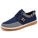 Men's Casual Canvas Shoes - Breathable Round-Toe Sneakers For Work & Daily Wear, Lightweight Slip-Resistant Rubber Sole, Sizes 39-44_vogvips.com
