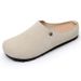 Women's New Comfortable Casual Shoes Thick Closed Toe Mules Outdoor Soft Sole Style Slip-On Flats_vogvips.com