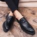 Men's Fashion Business Casual Leather Trendy British Style Fit Lefu Thick Sole With Elevated Tip Shoes_vogvips.com