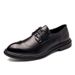 Euro Step Brogue For Men, Autumn New Breathable Casual Black British Business Formal Genuine Leather Versatile Wedding Shoes_vogvips.com