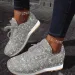 2025 New Flat Sneakers Casual Bling Vulcanized Women Mesh Lace Up Platform Plus Size Fashion Outdoor Woman Shoes_vogvips.com