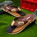 Summer Trend Contrasting Flip Flops For Men Wearing Non-slip Soft Bottom Braided Beach Sandy Rubs_vogvips.com