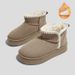 Retro Thick Soled Northeast Snow Boots For Women, New Martin Boots For Winter With Added Fleece, Thick Anti Slip And Warm Cotton Shoes For Women_vogvips.com
