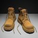 European Warm Series 2025 Winter Martin Men High Top Autumn Men's Fleece Lined Cotton Shoes Trendy Work Boots Yellow Short_vogvips.com