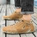 Spring And Autumn Men's Casual Shoes Short Boots Outdoor Casual Men's Boots Trend Top Leather Large Size Men's Shoes_vogvips.com