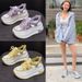 Roman Sandals Women's Hollowed-out Breathable Thick-soled Inner Height-increasing Design Sense Niche Casual Dad Shoes_vogvips.com