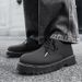 2025 Men's Spring And Summer All-match Daily Comfortable Thick Bottom Lace-up Solid Color Fashion Car Stitching Men's Casual Shoes_vogvips.com