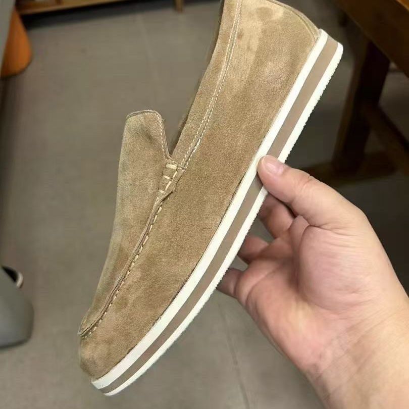 New Casual Loafers Business Slip-On Soft Sole Same Style Lazy Flat Men's Shoes_vogvips.com