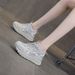 Little White Shoes Women's Mesh Breathable And Light Casual Small Thick-soled Heightening Women's Shoes_vogvips.com